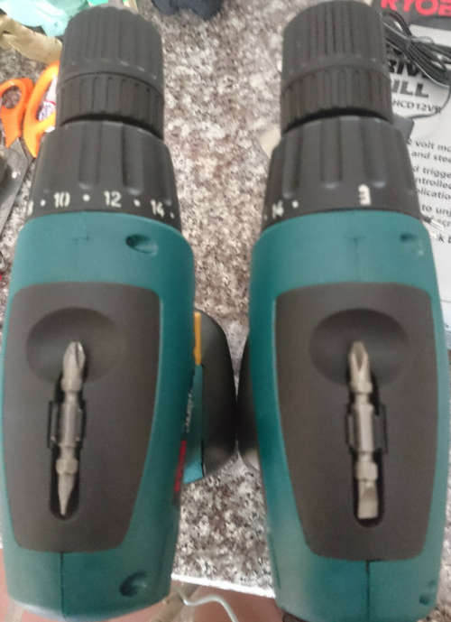 Please Read - No Chargers Ryobi 12V Cordless Driver Drill (HC-12V) - Displays -  Package Wear