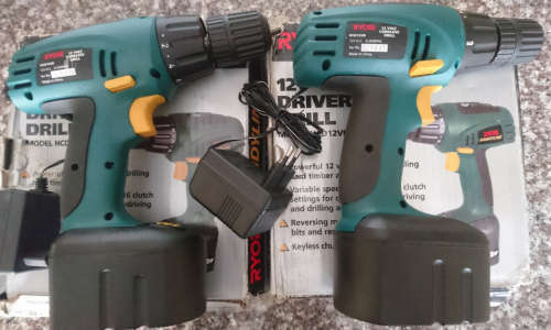 Ryobi 12V Cordless Driver Drill (HC-12V) - Displays -  Package Wear