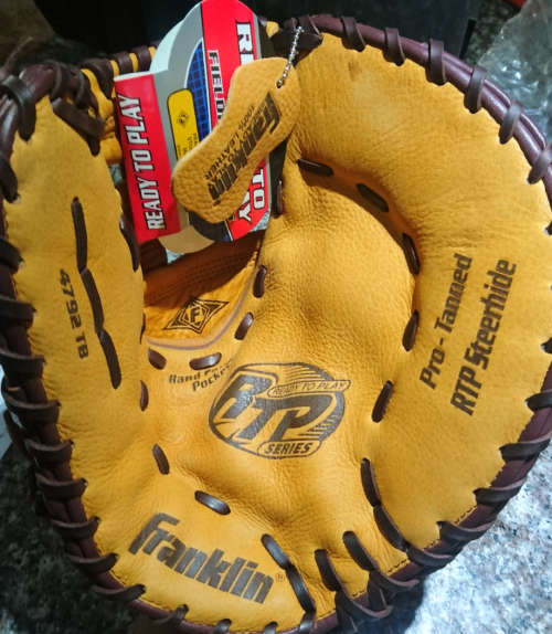 Franklin Field/Catcher Glove (4793TB - 13` RTP Series)Tanned Steer, Deer Touch (LEFT HAND GLOVE))