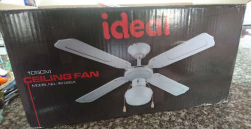Ideal 105cm 4 Blade Ceiling Fan - Perfect For Small Office!