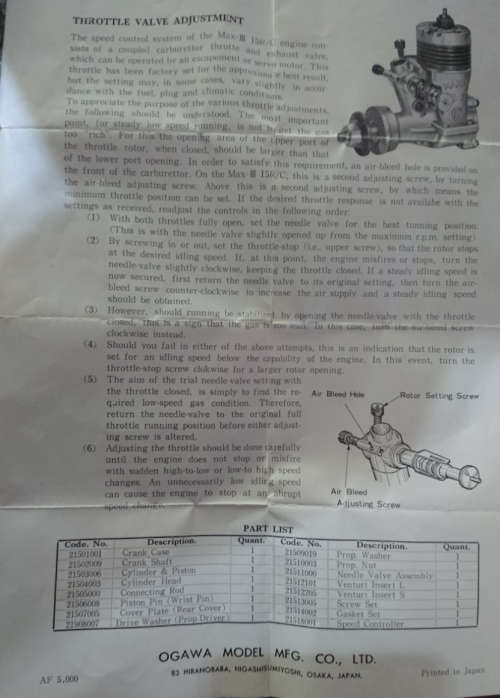 OS Max (3) 15  Fuel Engine for R/C Aircrafts - Sealed
