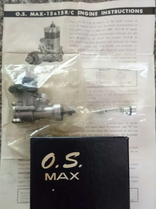 OS Max (3) 15  Fuel Engine for R/C Aircrafts - Sealed