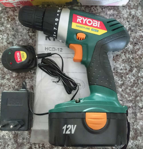 Ryobi 12V Cordless Driver Drill (HCD-12) - Display - Box Wear (Please Read)