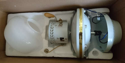 Display Set - Package Wear - Please Read - Ideal 105cm 4 Blade Ceiling Fan - Great For Small Office!