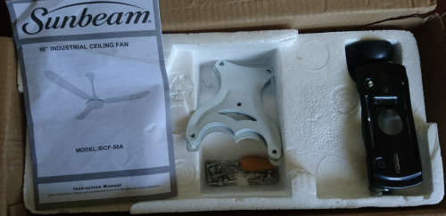 Display Set - Package Wear - Please Read - Ideal 105cm 4 Blade Ceiling Fan - Great For Small Office!