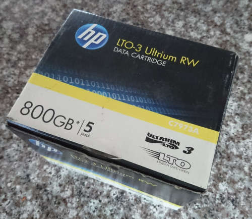5pk Hp LTO-3 Ultrium RW 800gb