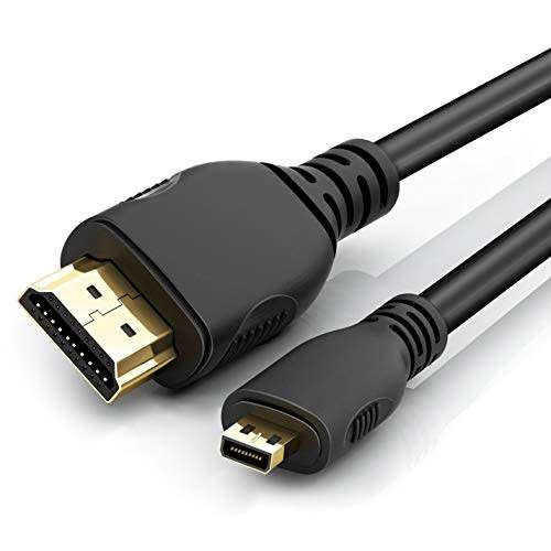 Polaroid 1.5m Micro Hdmi to Hdmi (For Cams/Mobile & Portable Devices with Micro Hdmi) R30 additional