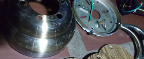 132cm 5 Blade 1 Light Ceiling Fan (Unfortunately no lamp shape - 100% working order)