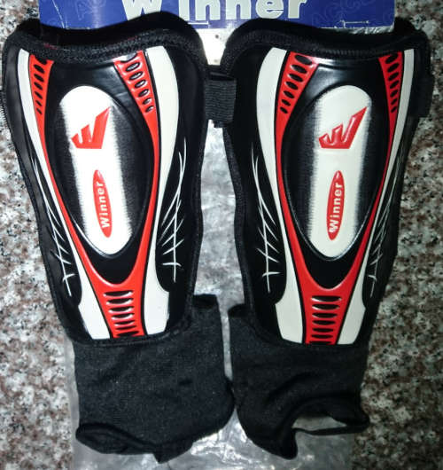 Kids - 18cm Winner Shin Guards with Ankle Protection (Only 1 Pair Available)