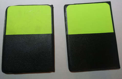 Warning Cards With Team Charts (1 Bid for Both) - Please Read