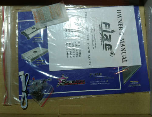 1000W Bridge-able Fire-Worx Auto Amplifier with Cross-Over Adjustment