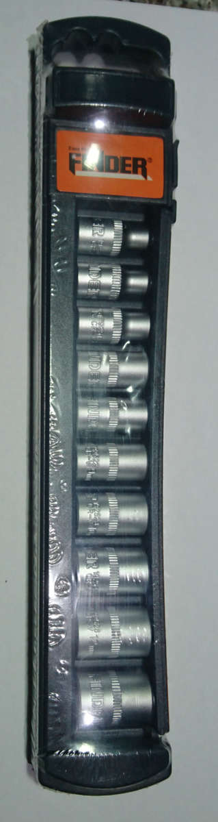 10pc Finder 1/4" Drive Socket Set (4mm - 13mm)