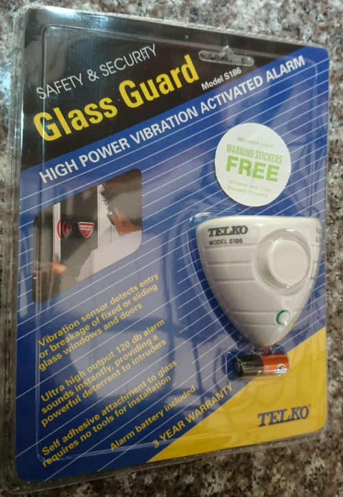 Telko Glass Guard (Window Glass Breakage/Tamper Siren) R30 additional per unit