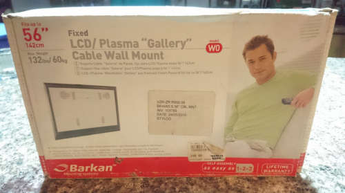 56" LCD/Plasma Cable Wall Mount (Up to 60 Kg's) - Tilt Adjustable