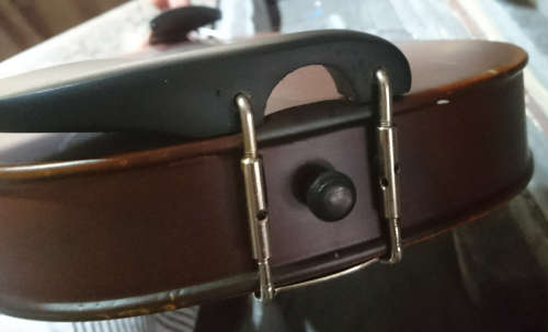 (For Spares/Restoration) - 1/2 Size Handmade Violin With Bow & Case JYVLE902 - Requires Tailpiece