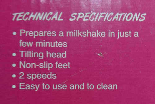 Disney Range Ariete Milk Shaker (As New - Only 1!) Large