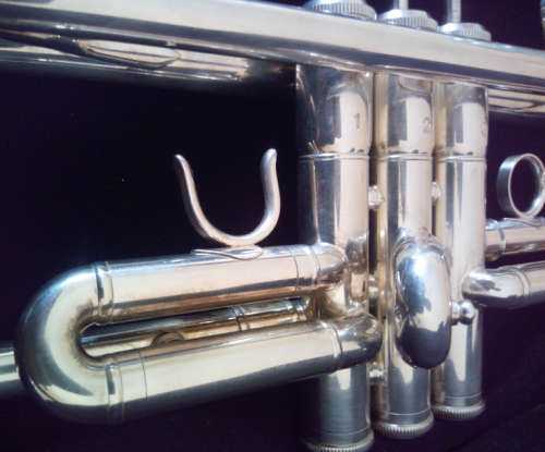 Sanchez Bb Trumpet (Display Set) Silver Plated Brass Body - STRE200S