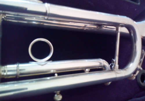 Sanchez Bb Trumpet (Display Set) Silver Plated Brass Body - STRE200S