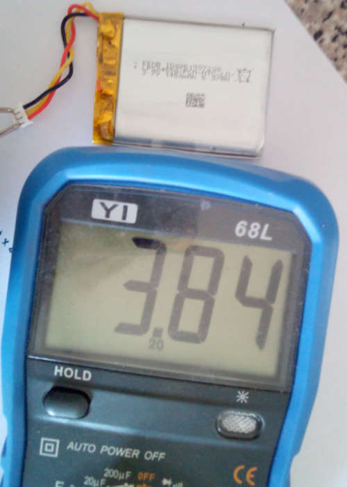 Rechargeable 3.7V 1450mAh 3pin Battery Pack (5mm Thick) - R30 additional per battery