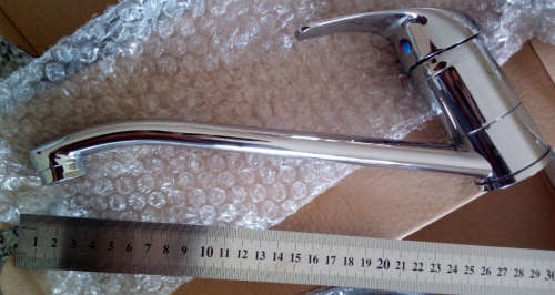 Basix Single Lever Deck Sink Mixer (Only 2 Available) Brass with Chrome Finish Inner & Outer