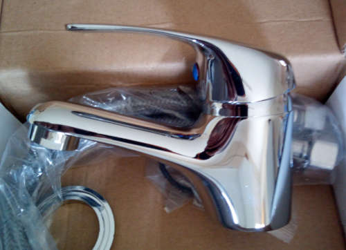Basix Single Lever Basin Mixer (Only 1 Available) Brass with Chrome Finish Inner & Outer