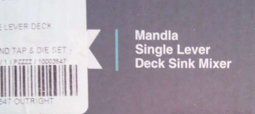 Basix Single Lever Deck Sink Mixer (Only 2 Available) Brass with Chrome Finish Inner & Outer