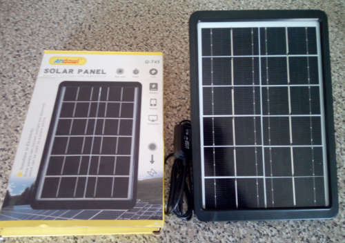 8W/7.2V Open Circuit Mono Solar Panel with 5 meter lead and stand (Please Read)