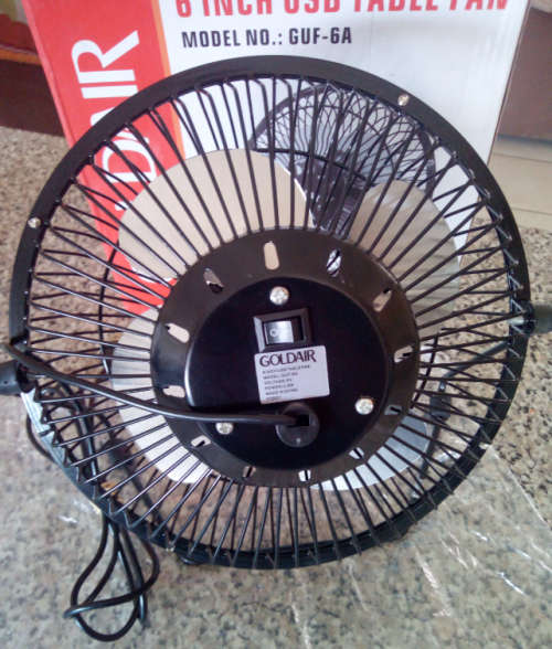 (Display) Goldair Usb DeskTop Fan - Gr8 for Home/Office/Load Shedding - Plug into Power Bank/Pc/Usb