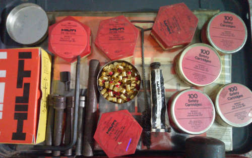 Hilti DX 100L Piston Drive Powder Actuated Concrete Nail Gun