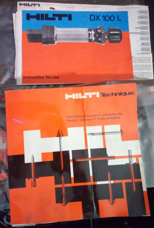 Hilti DX 100L Piston Drive Powder Actuated Concrete Nail Gun