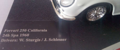 1:43 Highly Detailed Collectable 1960`s 250 Series - Ferrari Die-Cast Model (1 Bid for all 3)