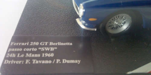 1:43 Highly Detailed Collectable 1960`s 250 Series - Ferrari Die-Cast Model (1 Bid for all 3)