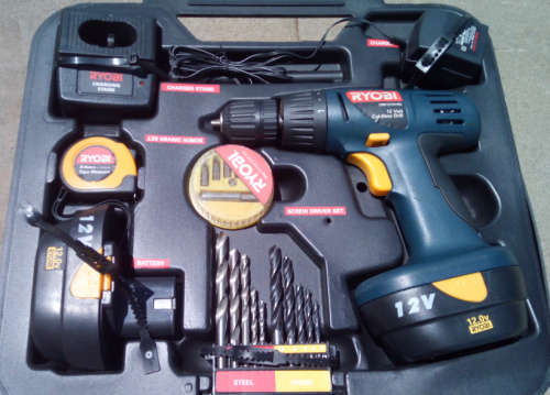 Ryobi 12V Cordless Driver Drill (CBD-12VRK) - Display Kit + Extra Battery