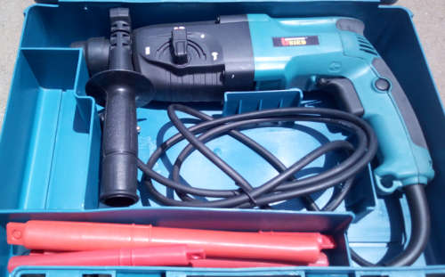 24mm 3 Mode - 700W Compact U-Bird Rotary Hammer Drill (2407) - Complete with Sds Bit Set! 1100rpm