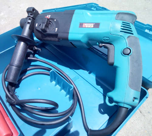 24mm 3 Mode - 700W Compact U-Bird Rotary Hammer Drill (2407) - Complete with Sds Bit Set! 1100rpm