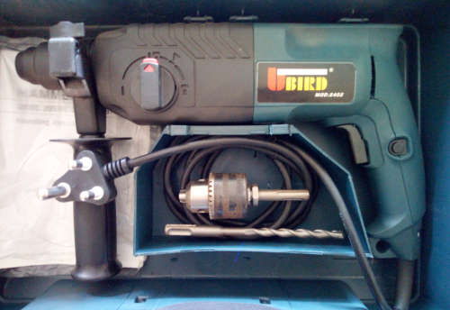 3-in-1 24mm 620W Compact U-Bird 24MM Rotary Hammer Drill (Display Set) >1000rpm