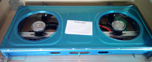 Happy Kitchen Large 2 Plate Table Top Piezo Ignited Gas Stove