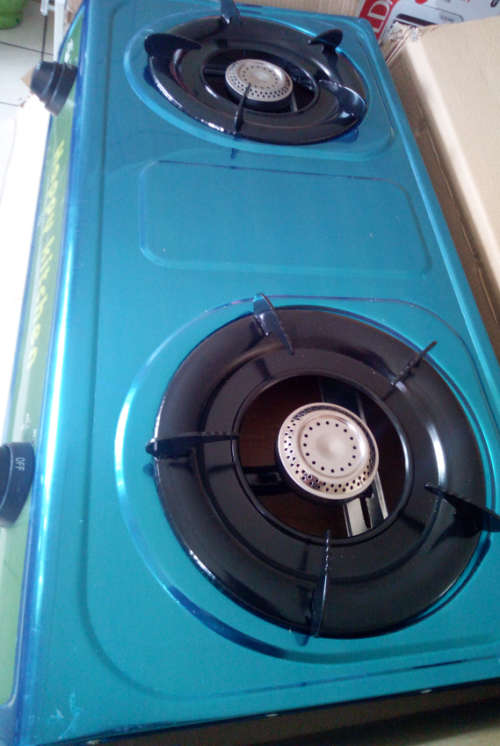 Happy Kitchen Large 2 Plate Table Top Piezo Ignited Gas Stove