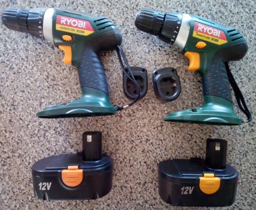 (Spares/Restoration) Ryobi 12V Cordless Driver Drill (HCD-12) - Display - Box Wear - 1 bid for both