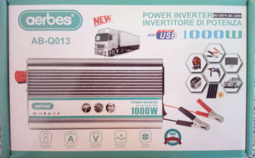 12v - 1000W DC/Solar Inverter