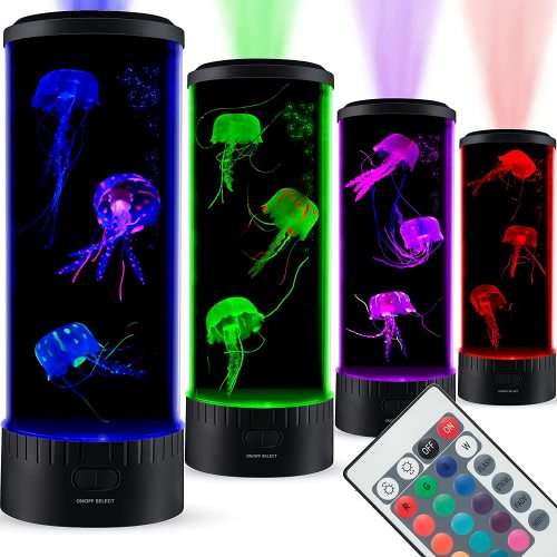 Sensory Moon 29cm Jellyfish Larva Lamp Aquarium