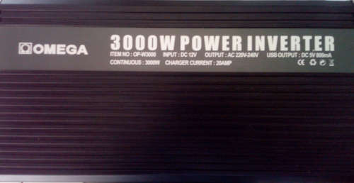 Omega 12v - 3000W Power Inverter (OP-3000 / Display)