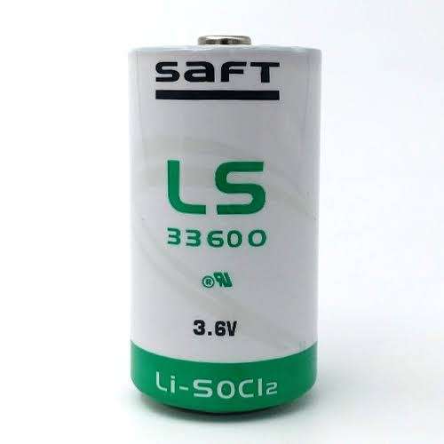 Saft 3.6V  17000mAH Lithium Thionyl Chloride D Size Battery Cell (10 to 20 Yrs usage on electronics)