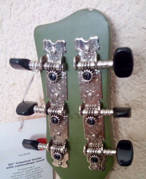 30inch Camo Motif Sanchez Guitar (Please Read)