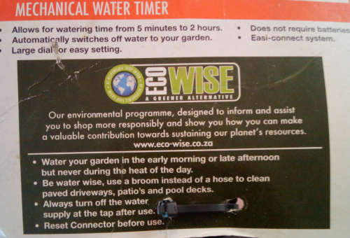 Garden Master 5-120min Water Timer (Minor Package Wear)