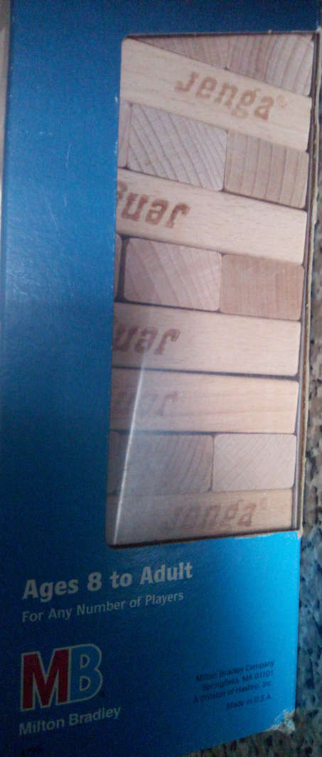 Wooden Chess Pieces Plus Wooden Jenga Bocks