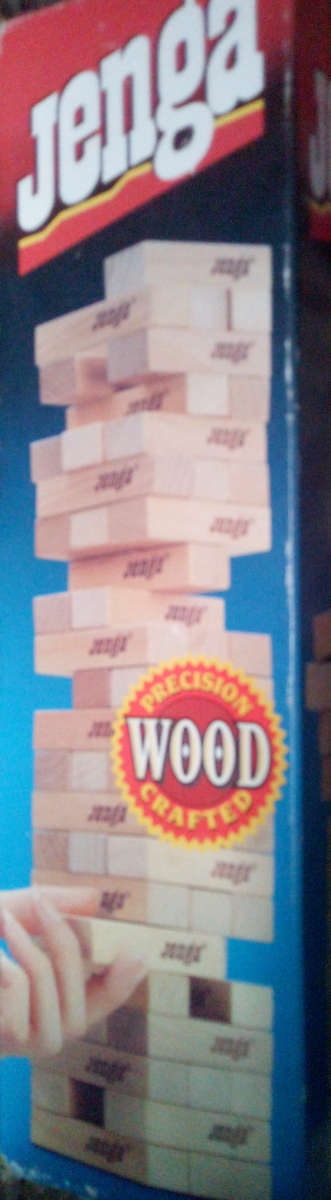 Wooden Chess Pieces Plus Wooden Jenga Bocks