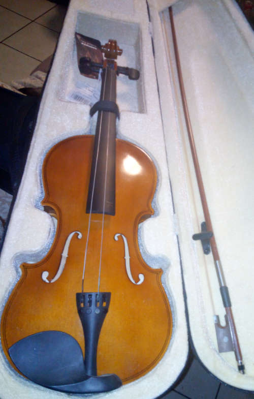 (Require 2 Strings and Bridge) Full Size Violin With Bow & Case -  (JYN-E900) 4/4