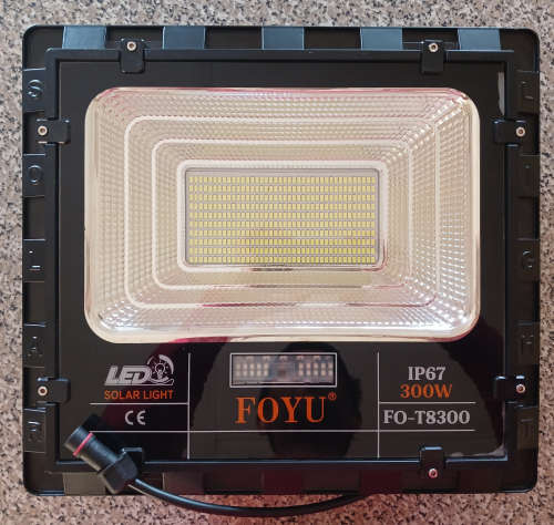 300W Large Solar Floodlight (up to 30 hours per charge) - No Panel