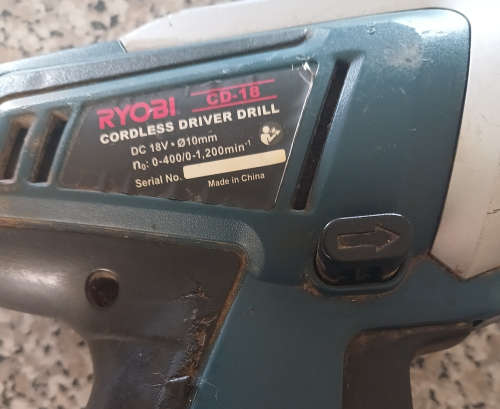 (Spares/Restoration) Ryobi 18v Cordless Drill